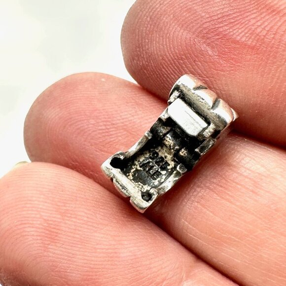 Pandora Sunburst Clip Spacer Bead Charm 925 ALE Sterling Silver - Picture 3 of 3